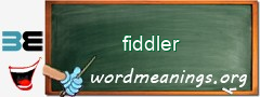 WordMeaning blackboard for fiddler